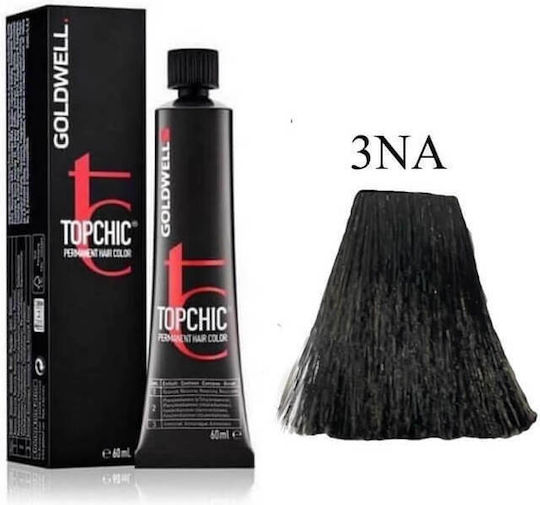 Goldwell Topchic Permanent Hair Color Βαφή Μαλλιών 3ΝΑ Καστανό Σκούρο Φυσικό Σαντρέ 60ml