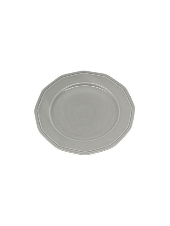 Ankor Premium Classic Plate Desert made of Porcelain Gray with Diameter 20cm