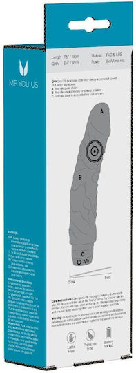 Me You Us Rambo Realistic Vibrator 19cm Negru
