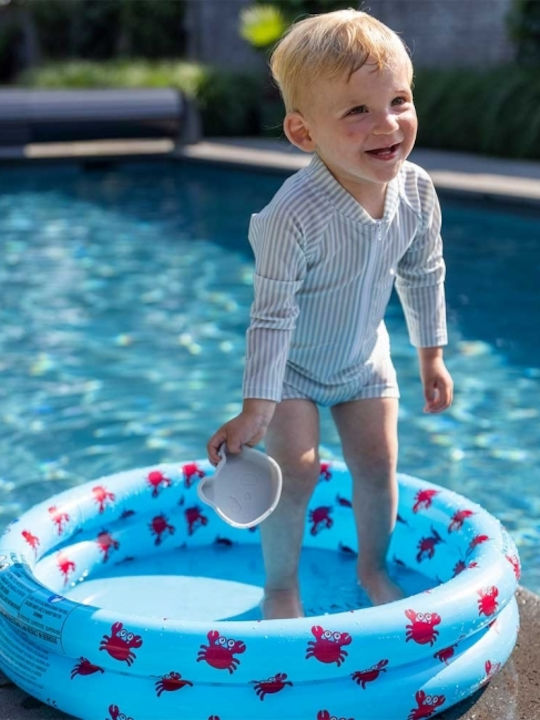 Fresk Kids Swimwear Long Sleeve One-piece Blue