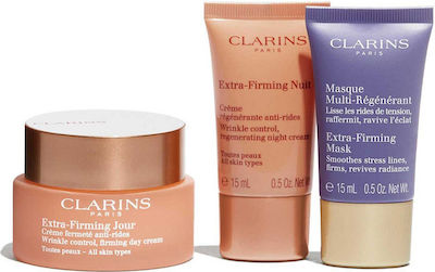 Clarins Extra Firming Комплект за грижа за кожата за Анти-стареене & Стягане с Крем за лице & Маска за лице