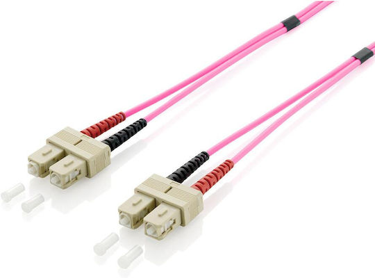 Equip Optical Fiber Cable SC-SC 5m Pink