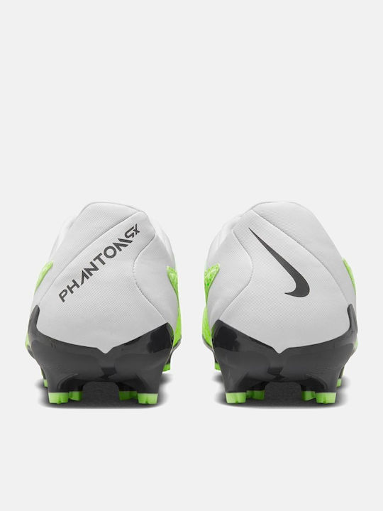 Nike Phantom Gx Academy Ποδοσφαιρικά Παπούτσια με Τάπες MG Lime / Grey
