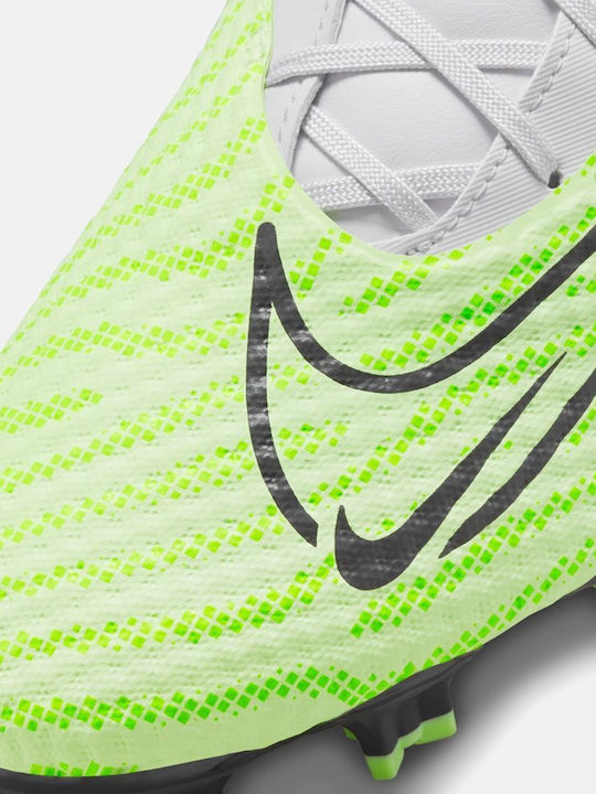 Nike Phantom Gx Academy Ποδοσφαιρικά Παπούτσια με Τάπες MG Lime / Grey