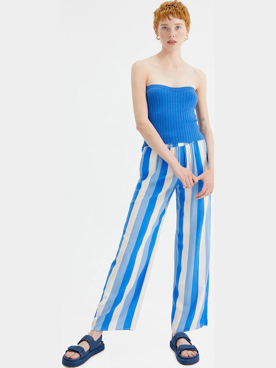 Γυναικεία Μπλούζα Strapless Μπλε