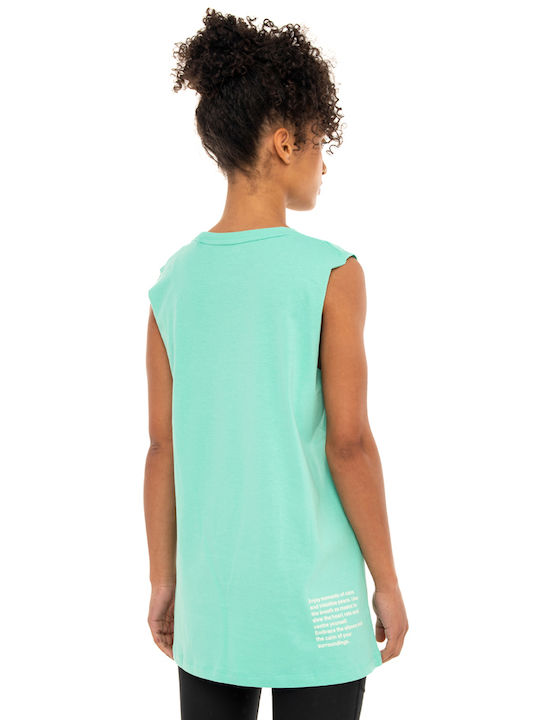 Be:Nation Women's Blouse Dress Sleeveless Turquoise