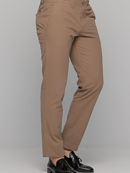 Pantaloni chino pentru bărbați RED POINT - JASPER 8013127862300 Taba