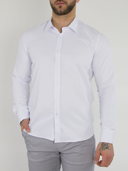 Men's cotton white shirt SL110