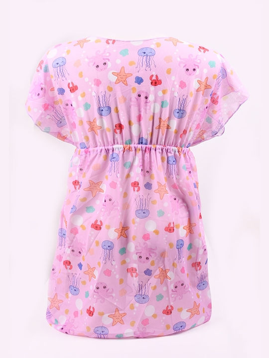 Children's beach kimono Pink