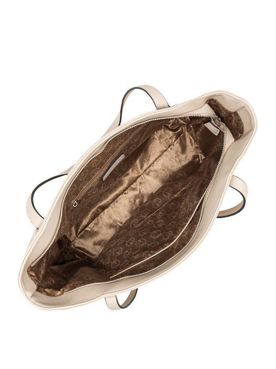 Women's Bag Shopper Shoulder Beige