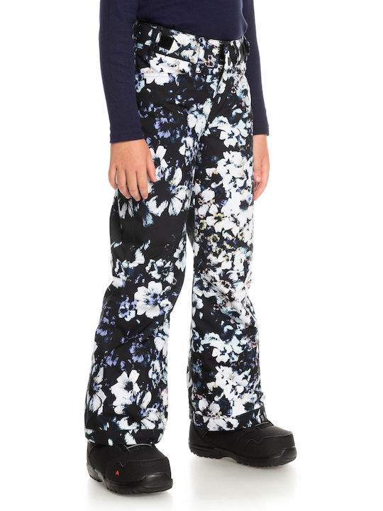 Roxy Backyard Printed Snow ERGTP03040-KVJ1 Pantaloni de schi și snowboard pentru copii Ski & Snowboard Negru