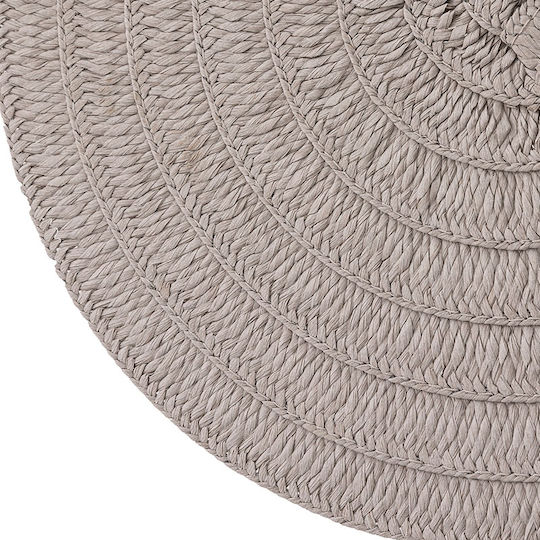 Braid Nat Σουπλά Στρογγυλό Ψάθινο Γκρι 38cm