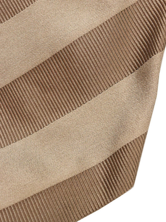 ARMANI COLLEZIONI TIE 9.5CM STRIPED BEIGE