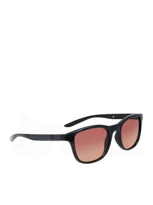 Nike Rebelry Men's Sunglasses with Black Plastic Frame and Pink Gradient Lens DV6956-010