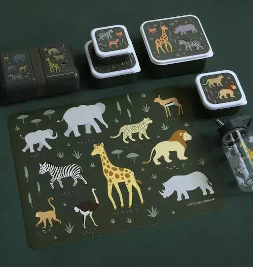 A Little Lovely Company Savanna Platzdeckchen Kunststoff Mehrfarbig 43x34cm 1Stück