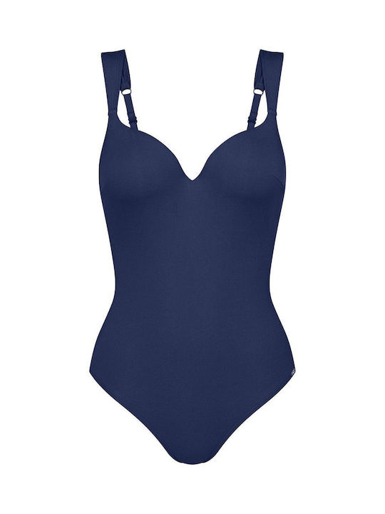 Glow OWP Solid Badeanzug mit Offenem Rücken True Navy