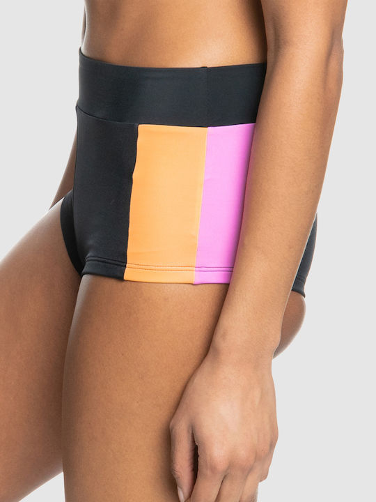 Active Bikini Boxer Talie Înaltă Negru