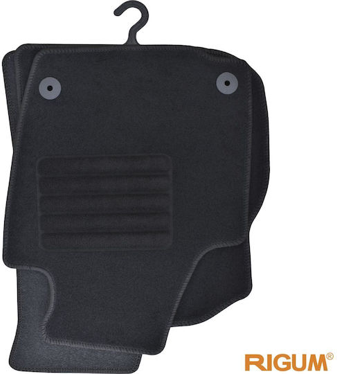 Rigum Set of Front and Rear Mats 4pcs for Audi Q5 2009 2016 Black