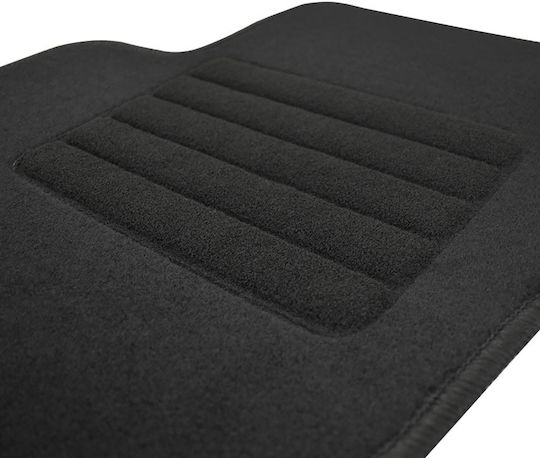 Rigum Set of Front and Rear Mats 4pcs from Carpet for Mercedes-Benz C Class Black