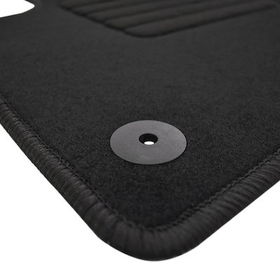 Rigum Set of Front and Rear Mats 4pcs from Carpet for Seat Leon Black