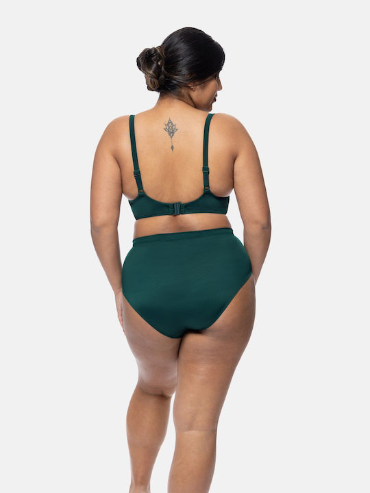 Dorina Bikini Slip High Waist Green