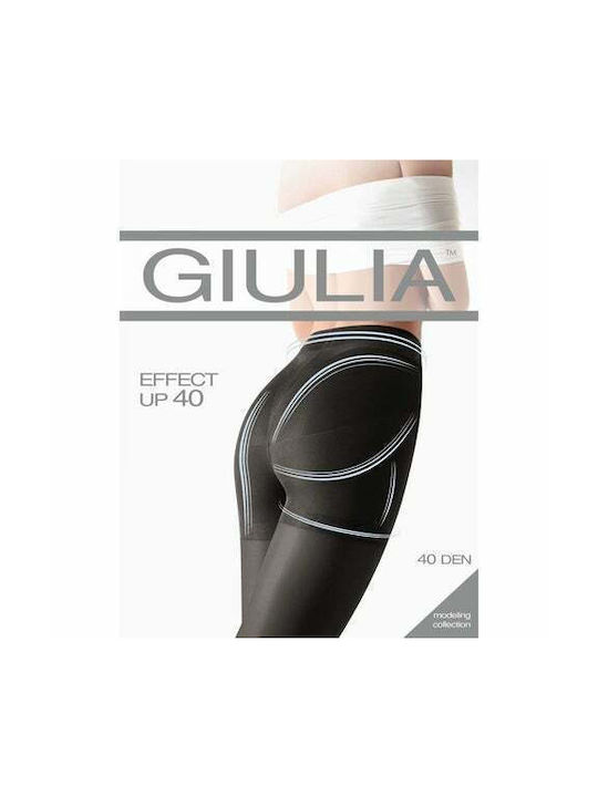 Giulia Women's Tights with Latex 40 DEN Beige 02405 Effect Up Shaping