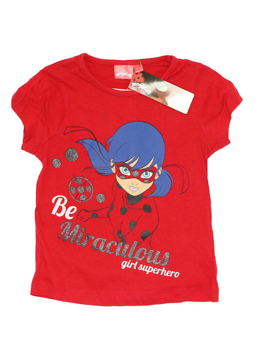 Miraculous Ladybug Summer Pajama for Girls (SE2140) red