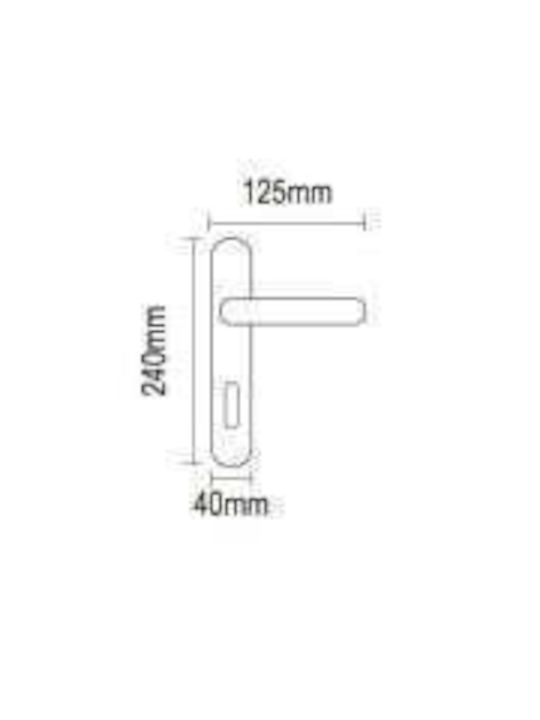 Placă pentru butonul de ușă Nichel-Mat/Crom-Crom-Crom-Polished 06.220