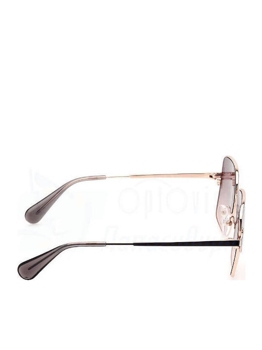 Max & Co Women's Sunglasses with Rose Gold Metal Frame and Pink Gradient Lens MO0072 33B