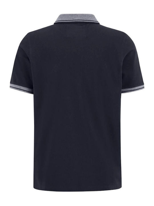 Fynch Hatton Men's Short Sleeve Blouse Polo Navy Blue