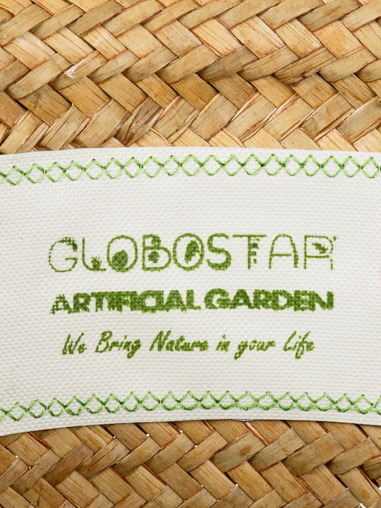 GloboStar Übertopf Korbweide Beige mit Gestell 30x30x30εκ.