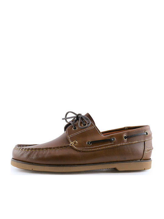 104 Leder Herren Mokassins in Tabac Braun Farbe