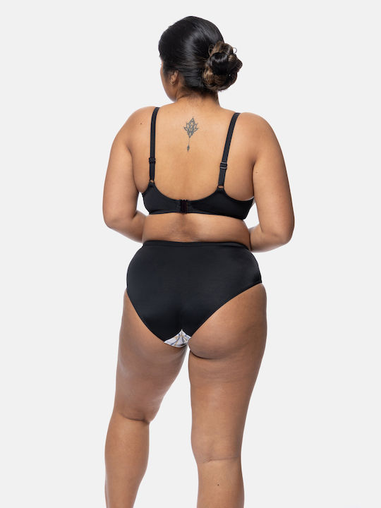 Dorina Marafa Eco Curves Bikini Σουτιέν με Ενίσχυση Μαύρο