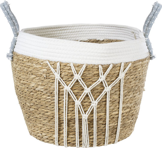 GloboStar Artificial Garden Sardinia Κασπώ Macrame Μπεζ με Βάση 25x25x20εκ.