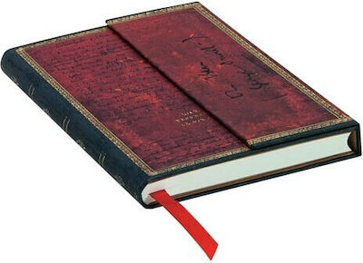 Paperblanks Orwell Notizbuch A6 Geregelt Rot