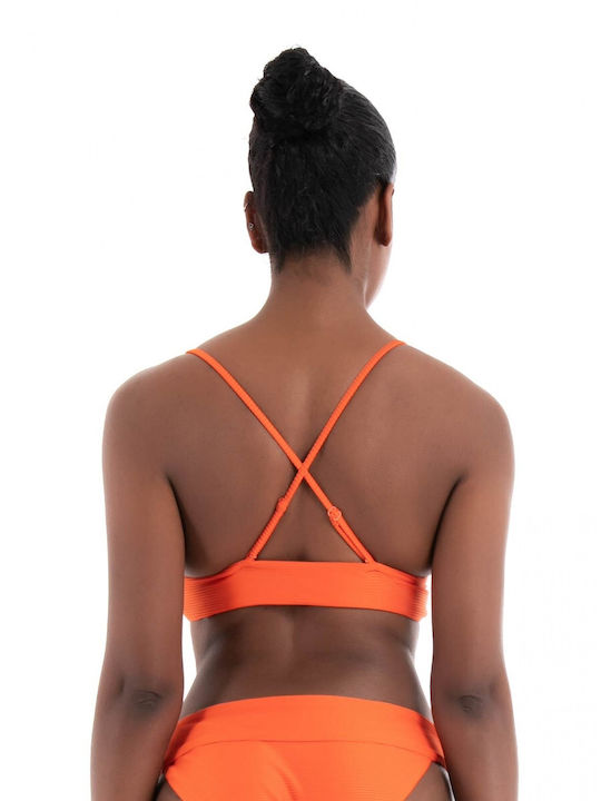 Only Triangle Bikini Top Orange