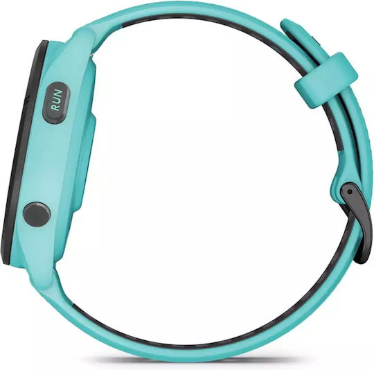 Garmin Forerunner 265 46mm Waterproof Smartwatch with Heart Rate Monitor (Aqua/Black)