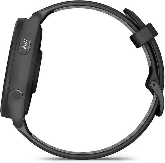 Garmin Forerunner 265 46mm Waterproof Smartwatch with Heart Rate Monitor (Black/Powder Gray)