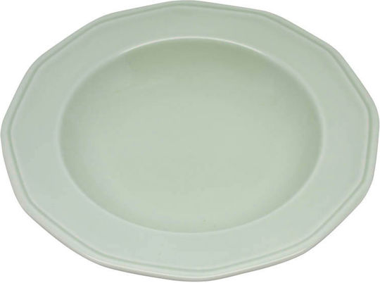 Ankor Premium Classic Farfurie adâncă din Porțelan Verde cu Diametru 23cm