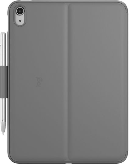 Logitech Flip Cover mit Tastatur Englisch US Oxford Grau (iPad 2022 10,9 Zoll)
