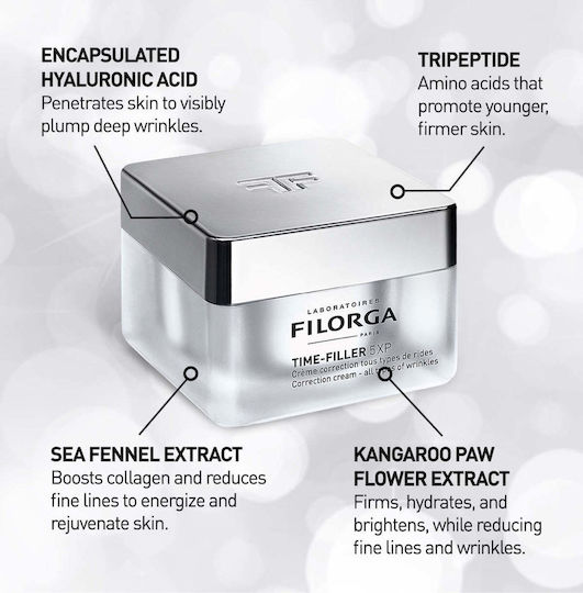 Filorga Time Filler 5xp 24ωρο Αντιγηραντικό Gel Προσώπου με Υαλουρονικό Οξύ 50ml