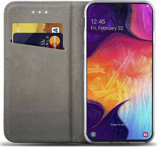 Senso Book Δερματίνης Μαύρο (Galaxy J6)