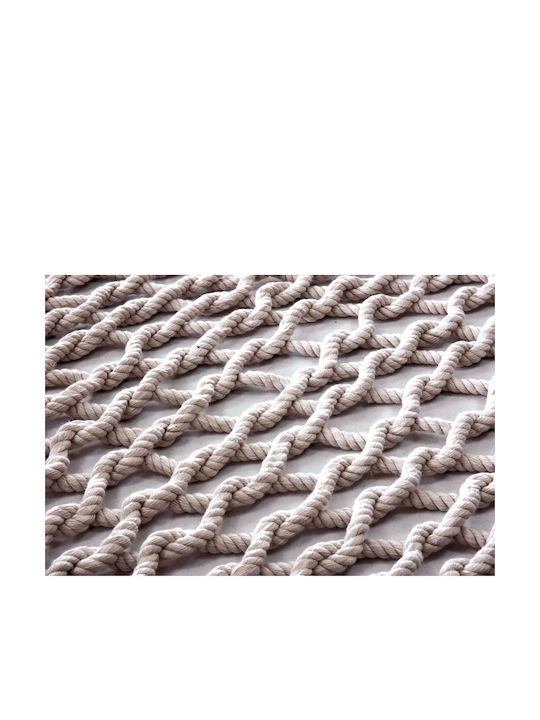 Summer Club Net Heavy Rope Single Hammock White 200x140cm