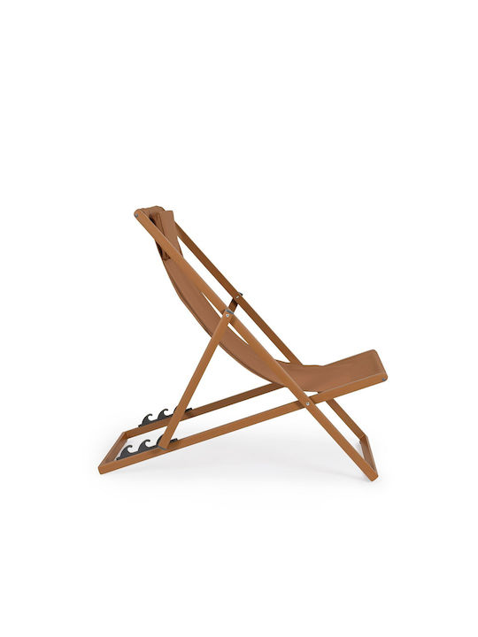 Deckchairs Taylor Aluminum with Brown Fabric 101.5x60.5x73.5cm