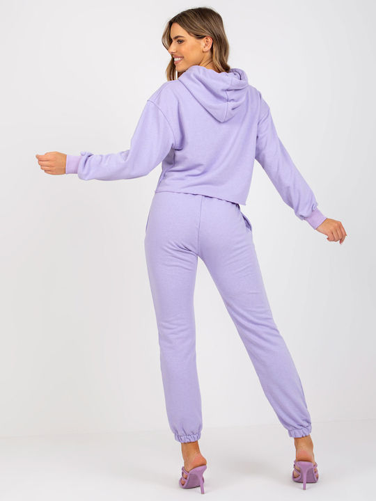 Ex Moda Set Women's Sweatpants Purple