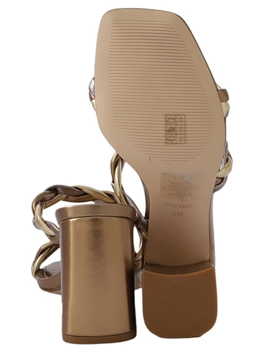 Nine West Πέδιλα Χρυσά