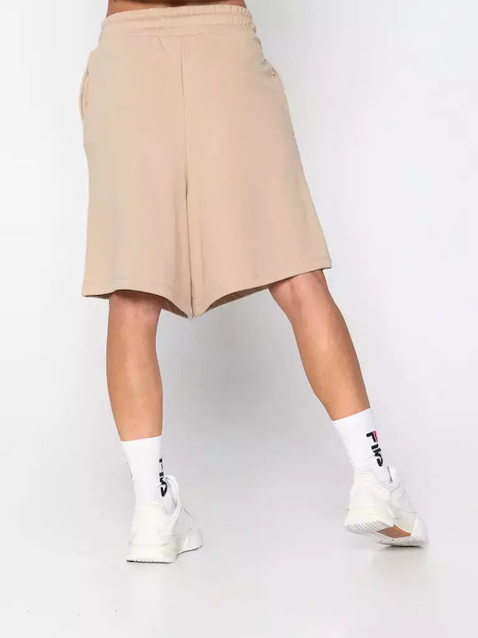 Cynthia Women's Sporty Bermuda Shorts Beige