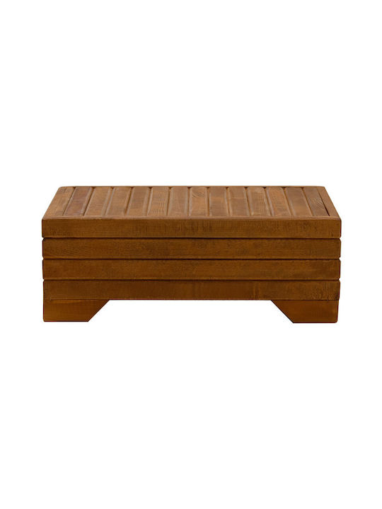 Otis Auxiliary Outdoor Wood Table Walnut 60x42x21.5cm