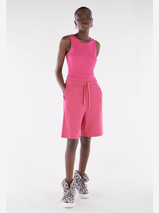Damen Bermuda Terry Rosa