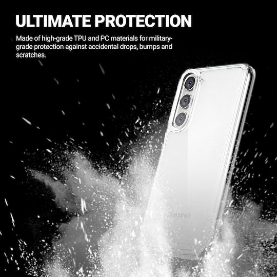 Crong Crystal Shield Back Cover Σιλικόνης Διάφανο (Samsung Galaxy S23+ Plus)
